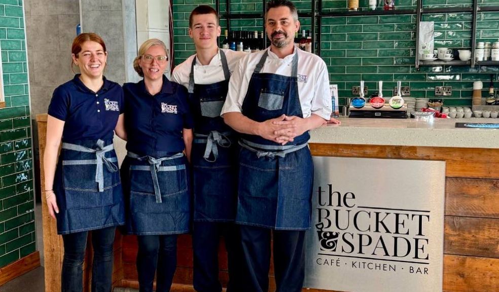 Photo caption: L to R - Beth (Supervisor), Rachel (Bar & Restaurant Manager), Luke (apprentice chef) and Gav- head chef.