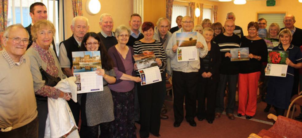 he South West Mesothelioma Support Group with some calendars