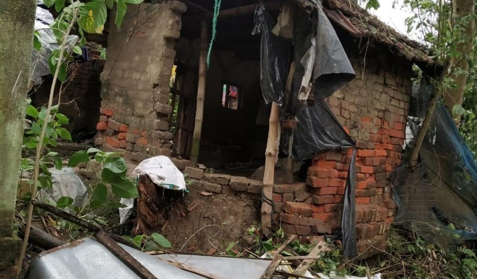 The remains of a house in the Indian state of West Bengal. Tens of thousands of homes like this one have been destroyed following the landfall of Super Cyclone Amphan on 20th May. Image submitted by Devon Freemasons.