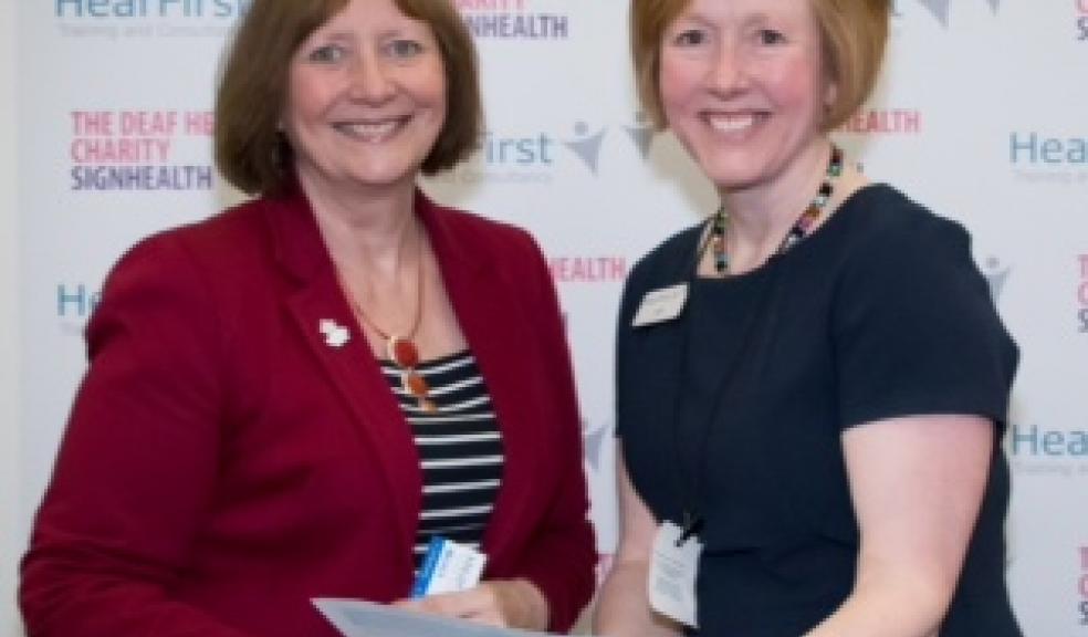 Alison Seabeck MP shows her support for Deaf Awareness Week