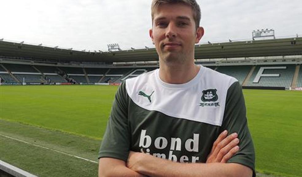 Dominic Blizzard. Image courtesy of Plymouth Argyle FC