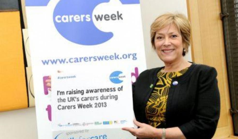 Actress Lynda Bellingham raising awareness of the UK's carers during Carers Week 2013