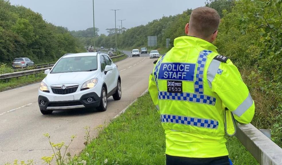 Photo caption: Speed Detection Officer on A30