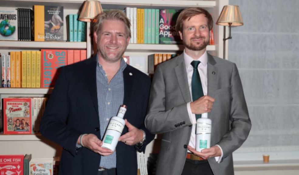 Photo caption: Angus Lugsdin, co-founder and director of Salcombe Gin with Oscar Dodd, Wine and Spirits Buyer at Fortnum & Mason