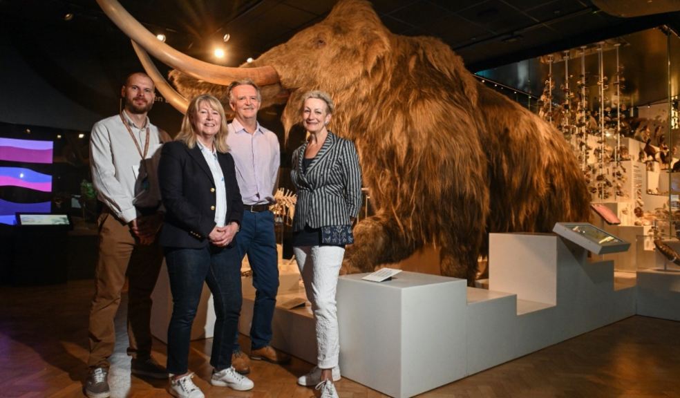 Interim Chair of the British Tourist Authority Dame Judith Macgregor(r) pictured during her tour of The Box in Plymouth with Amanda Lumley Director and President of the Tourism Management Institute, Operations Manager Ian Cooper (l) and Anthony Payne Director of Place. Photo by Paul Slater Images Ltd