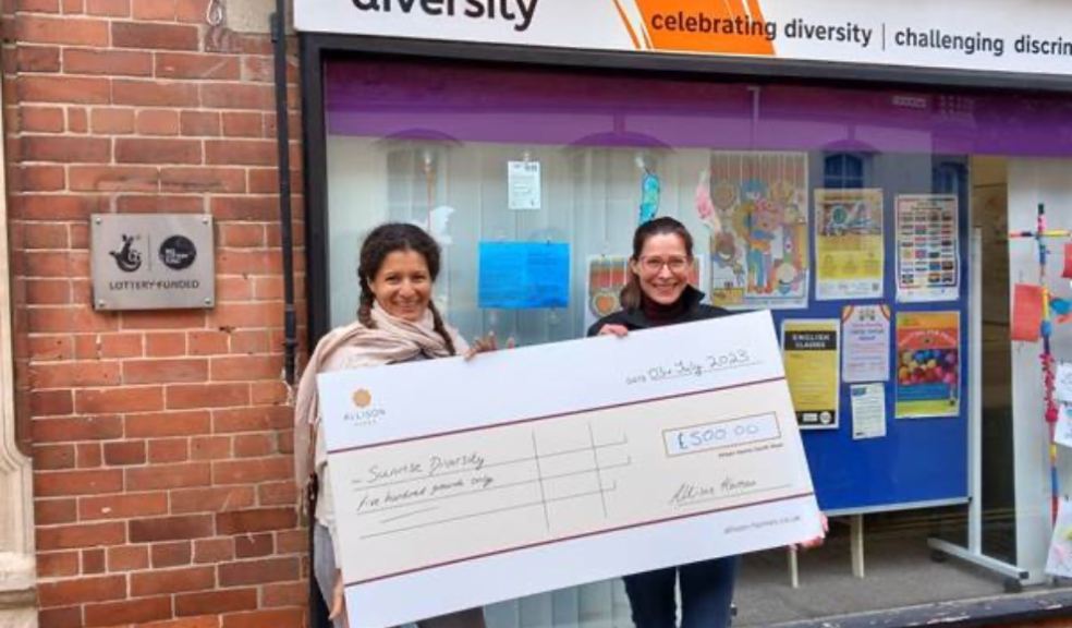 L-R: Natali Guevara from Sunrise Diversity and Emma Stockdale, Sales Consultant at Allison Homes South West