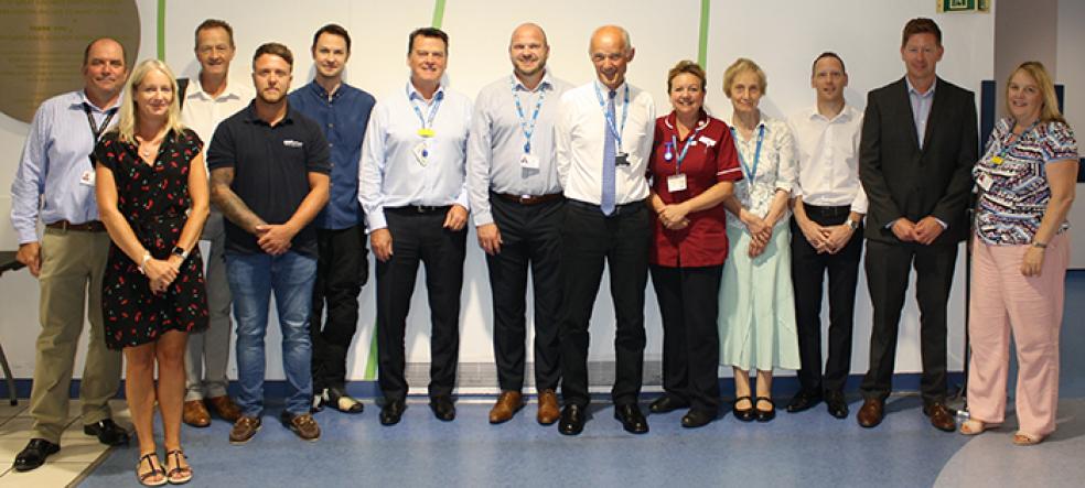 Staff involved in the project gathered to formally open the new toilet facilities on Monday