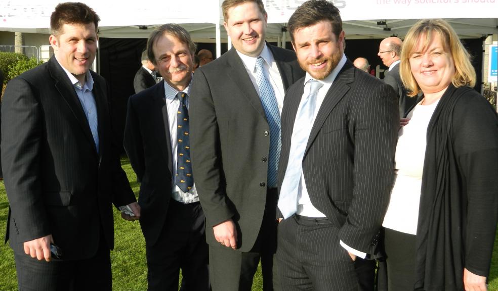 Left-right: Tony Hunt, Partner; James Lang, Partner; Rhodri Davey, Partner; Rory Wakeling, Solicitor and Carolyn Croft, Solicitor