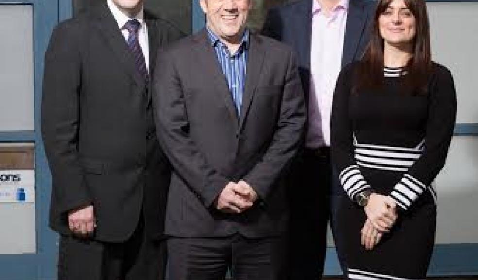 Left to right: Rhodri Davey, Tony Hunt, Matthew Bryant and Jayme Nicholson, all Partners in Kitsons’ Plymouth office