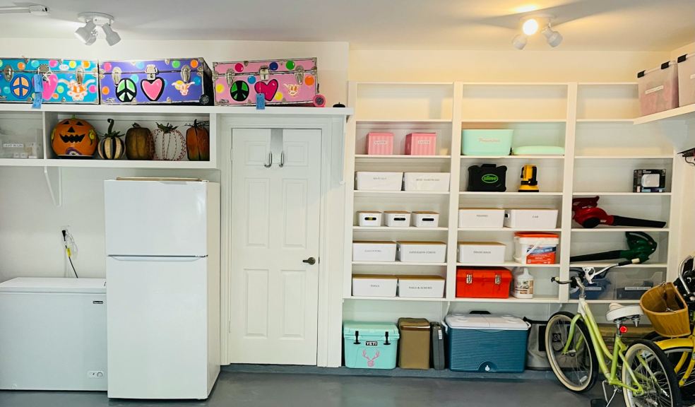 To make it fun, get each family member point out their favourite part of the newly organised garage.