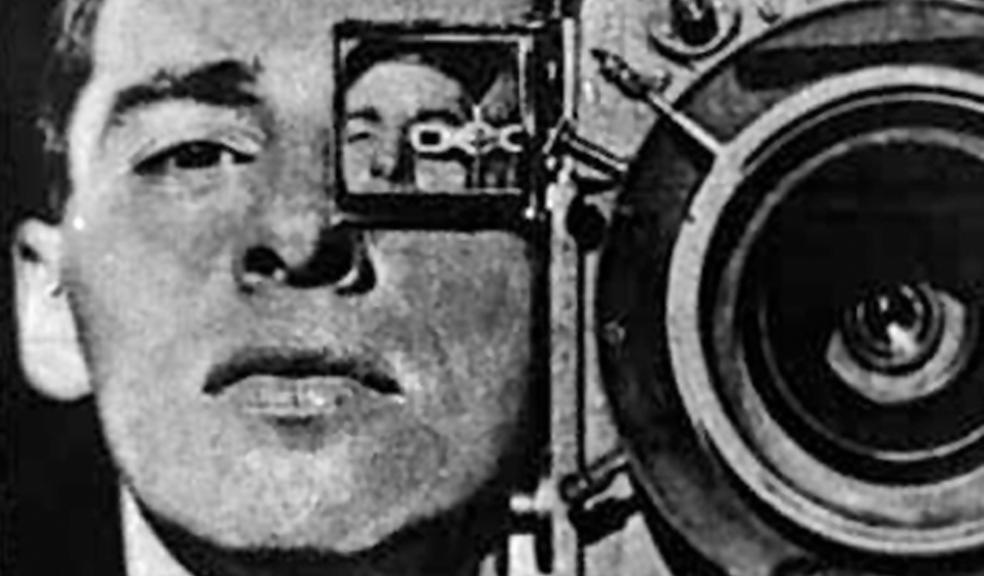 man with a movie camera