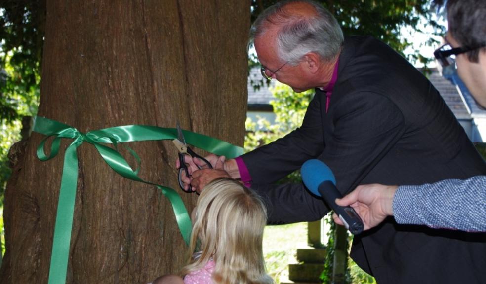 Bishop Nick at the launch of Living Churchyard project