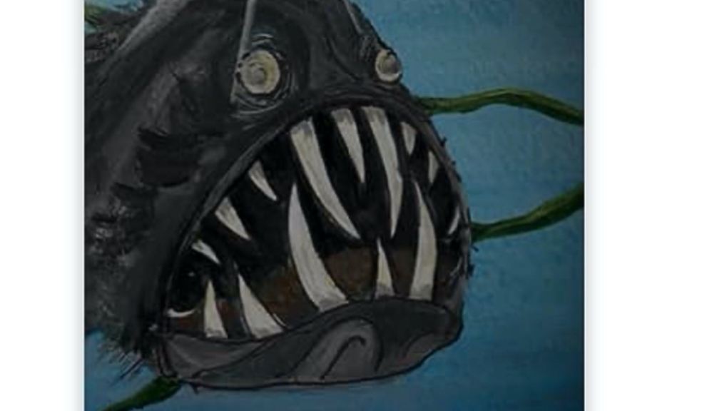 Ogrefish cover image by local Devon painter Victoria Stevens.