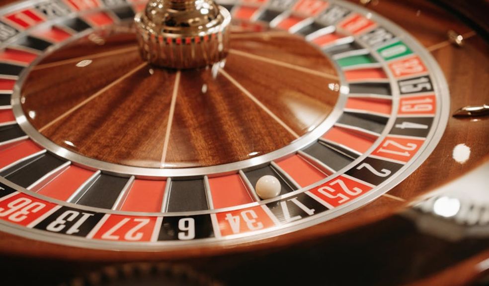 roulette wheel in a casino