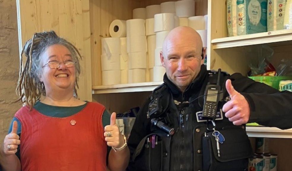 Photo: Kit Stevens (left) and PCSO Jason Vasey (right)
