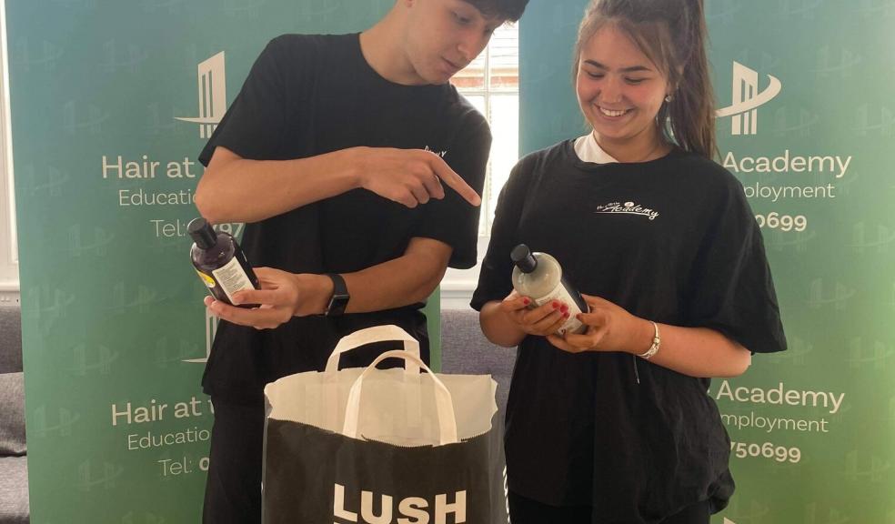 Hair@theAcademy students ~Alfie Tucker & Mia Hallam compare Lush products 