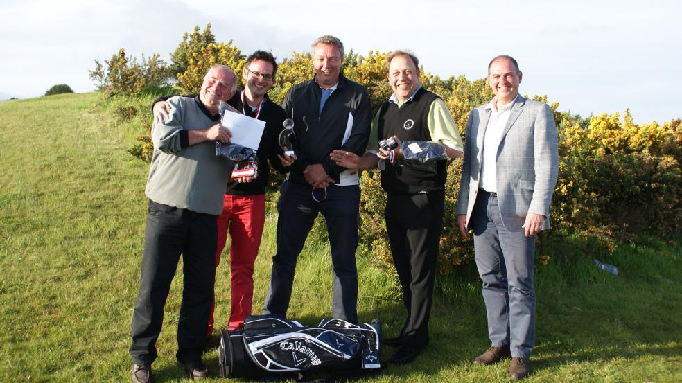 Brian James with winning team Kitsons