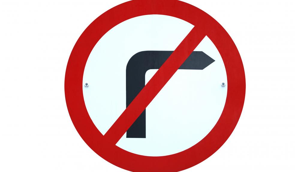 Drivers will not be able to turn right from Plymouth Road onto Cot Hill or turn right from Cot Hill onto Plymouth Road
