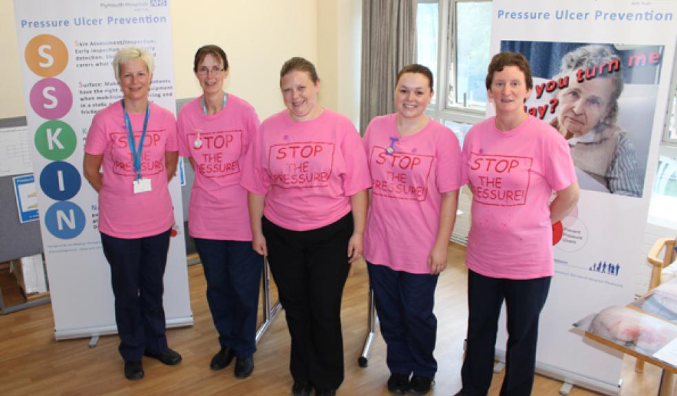 The Tissue Viability Team: Annie Cornelius, Pia Prince, Cheryl White, Hannah Taylor and Sheena Huish