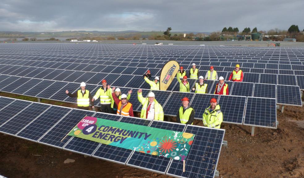 Ernesettle solar array. Photo: Plymouth Community Energy.