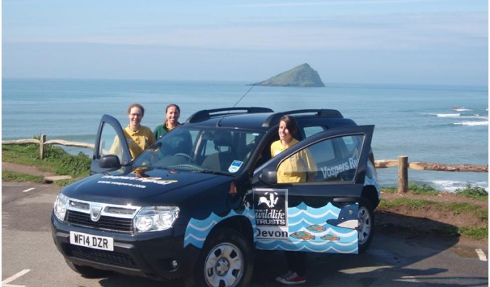 Wembury Marine Centre show off their new Dacia Duster courtesy of South West vehicle company Vospers Group. Staff left to right Emma Worsfold, Coral Smith and Emma Mockford