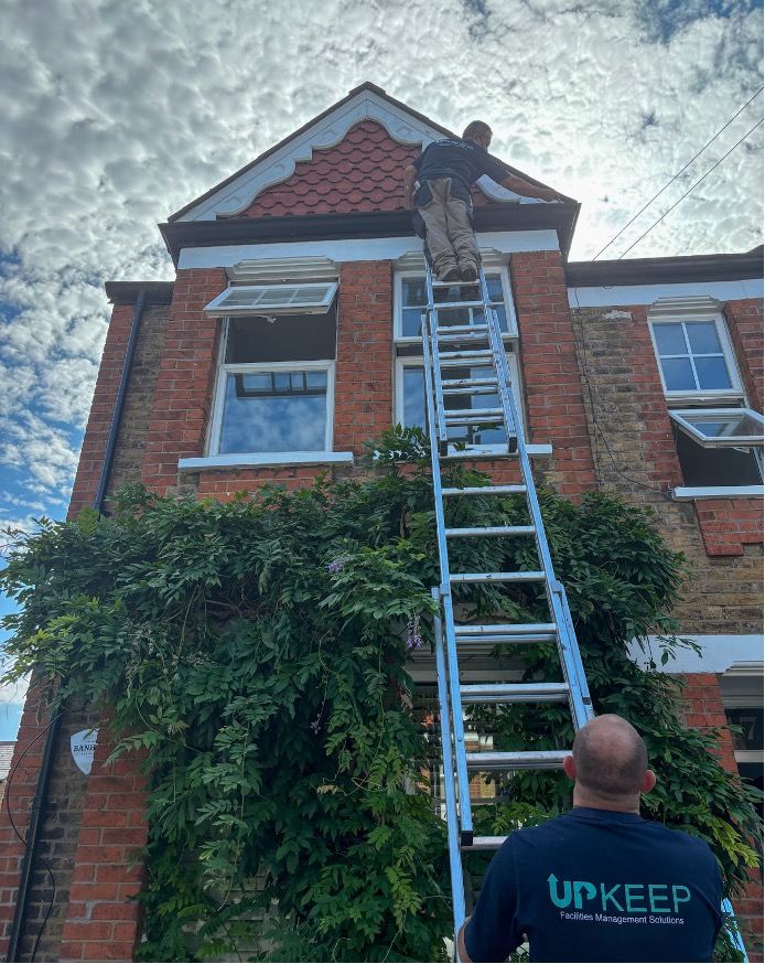 London terrace house roof construction project by UpKeep UK