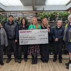 Cheque for Rowcroft Hospice