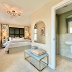 3. The show home features a glamorous main bedroom with en-suite (pic courtesy of Webbers)