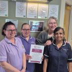 .Butterfly Lodge Six Steps champions L-R Jo Mason, Michelle Fletcher, Clare Sinclair, Ivy Ramkishun .Butterfly Lodge Six Steps champions L-R Jo Mason, Michelle Fletcher, Clare Sinclair, Ivy Ramkishun