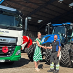 Georgina Lamb, Head of Partnerships at FCN shaking hands with Moorland Fuels tanker driver Georgina Lamb, Head of Partnerships at FCN shaking hands with Moorland Fuels tanker driver