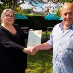 Presentation of Regional Cider Pub Of The Year Certificate to Tom Cobley Tavern