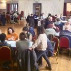 The Civic Hall was packed full of friends and neighbours eager to hear each other out