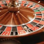 roulette wheel in a casino
