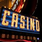 building with casino in neon lights 