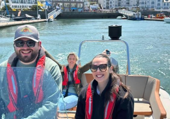 Freedom Boat Club offers flexibility A family on a boat leaving harbour