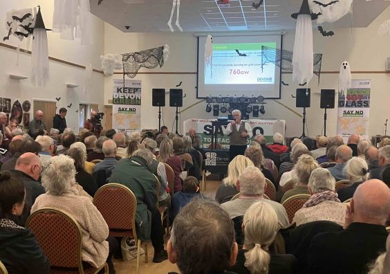 Devon CPRE Beacon Solar meeting in Holsworthy on Halloween