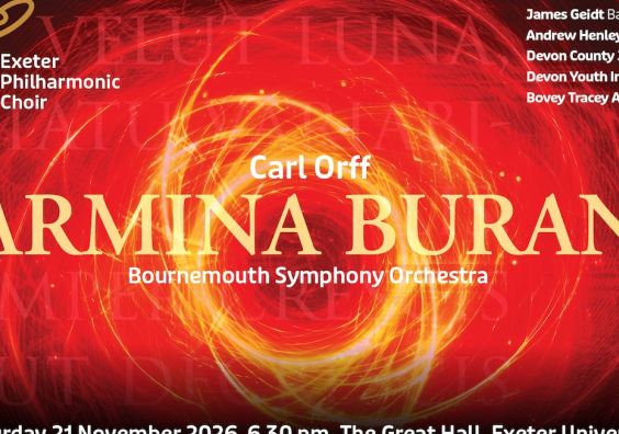 Exeter Philharmoninc is opening its 180th season with Carmina Burana at Exeter's Great Hall