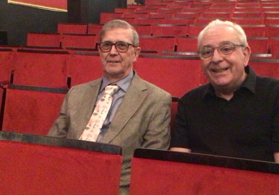 Manor Pavilion Theatre Manager, Graham Whitlock, and Councillor Nick Hookway, East Devon Distrcit Council Portfolio Holder for Culture, Leisure, Sport and Tourism.