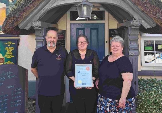National Cider Pub of the Year presentation to the Tom Cobley Tavern
