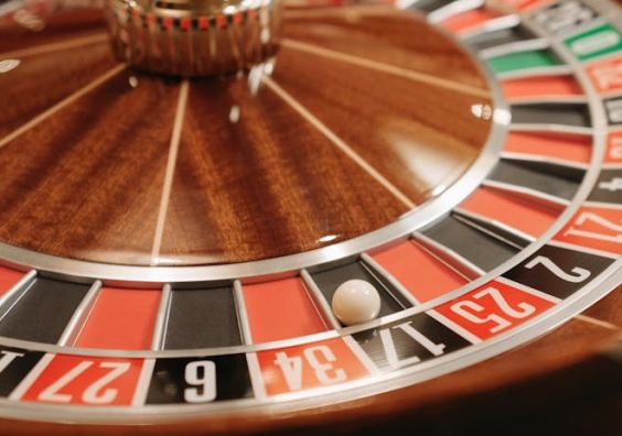 roulette wheel in a casino