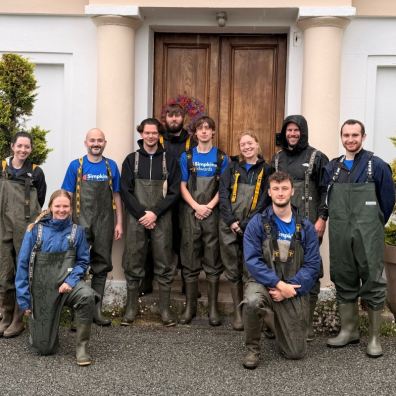 Simpkins Edwards volunteer team at Escot