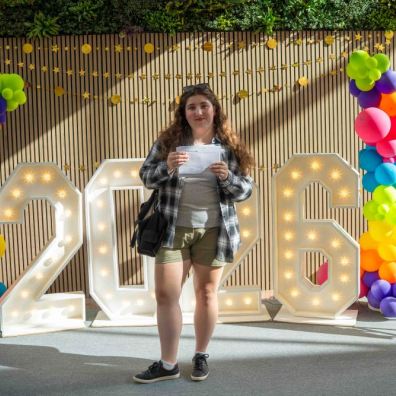 Bianca Marcu is celebrating her A level results