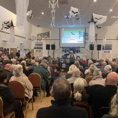 Devon CPRE Beacon Solar meeting in Holsworthy on Halloween