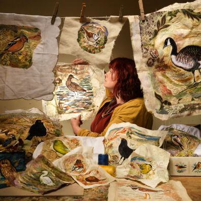 Chloe Morter and her textile art