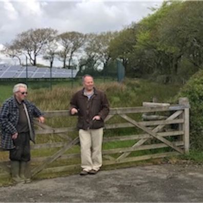 Two of the many Pyworthy residents fighting yet another solar farm (Photo: Devon CPRE) 
