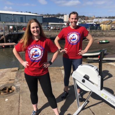 Rowing enthusiasts Sarah Luxton and Lucy Bufton