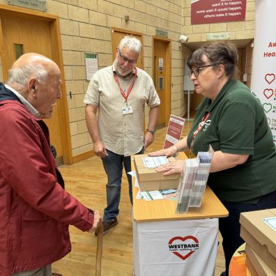Ken Wood was the first carer to receive his Wellbeing Box 