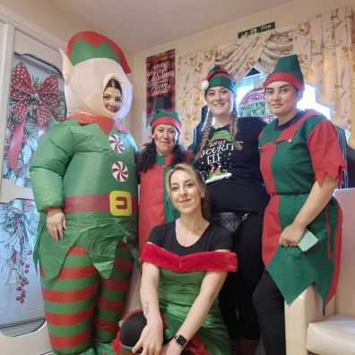 L-R Colleagues Sarah McCaffrey, Michelle Fletcher, Irina Erham, Zoe Cook, Leah Carmody 