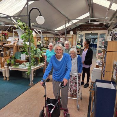 Butterfly Lodge residents visit Tamar View Garden Centre