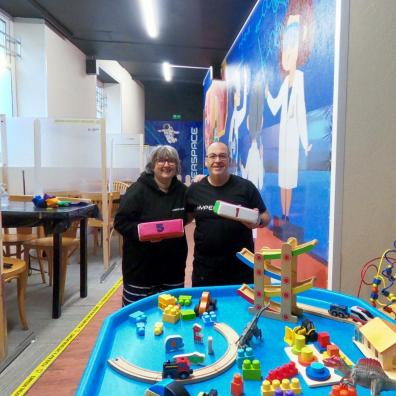Mike and Lesley Morrison at Hyperspace Paignton, Parent and toddler group